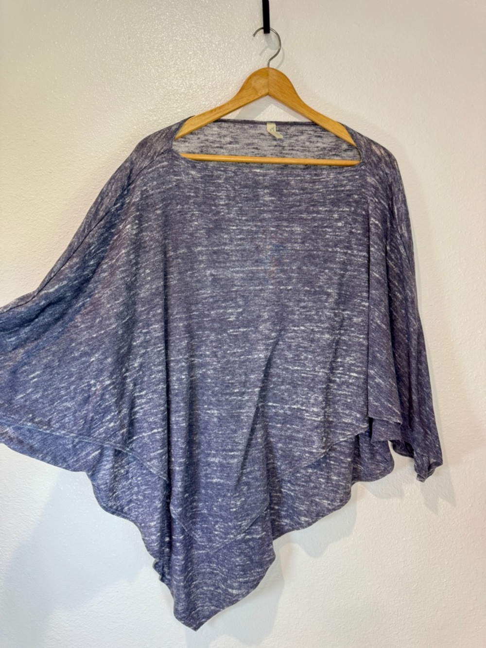 Heather Blue Maternity Breastfeeding Cape M Soft Flowy